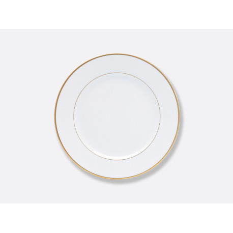 Assiette Ronde Porcelaine Blanche Gamme Versailles ARGENT