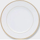 Assiette Ronde Porcelaine Blanche Gamme Versailles ARGENT