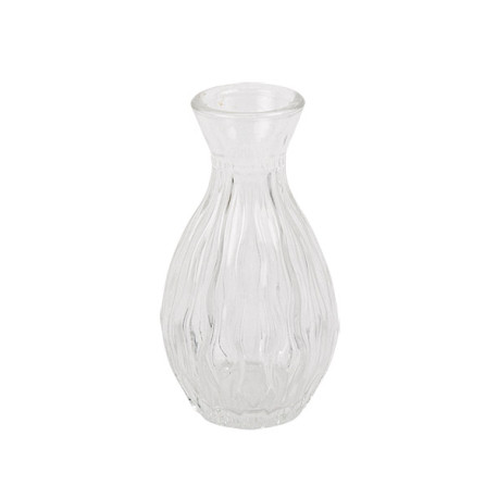 Vase en Verre Ciselé Rétro H11 - Ø 6