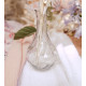 Vase Vintage Strié Romantique H16 - Ø 9