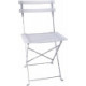 Prestige Square White Chair with Slats